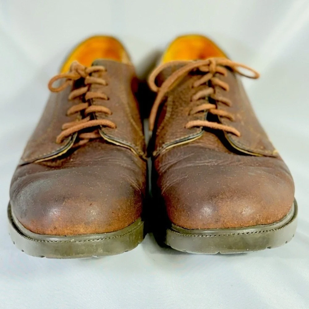 Timberland Waterproof Oxford Shoes‎ Brown Leather Lace Up Mens 7 M 96080